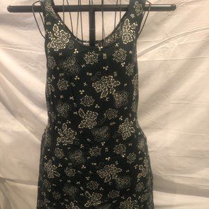 MIC MAC LARGE Green Floral Sleeveless Casual Sundress